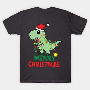 Merry Christmas Dinosaur! T-Shirt